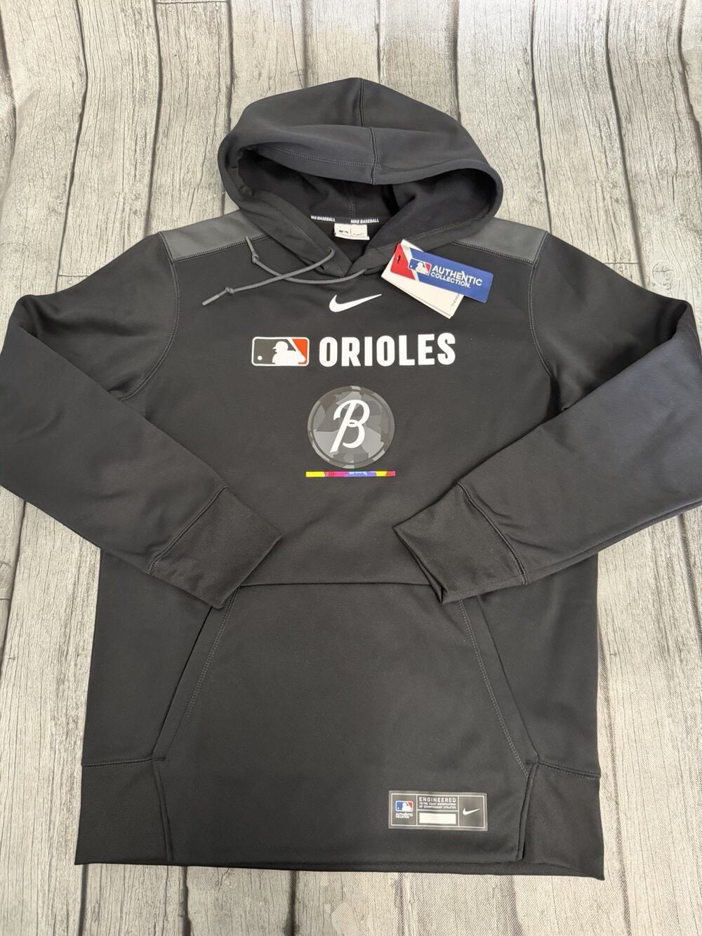NWT Nike Baltimore Orioles Authentic Collection City Connect Therma Hoodie Mediu